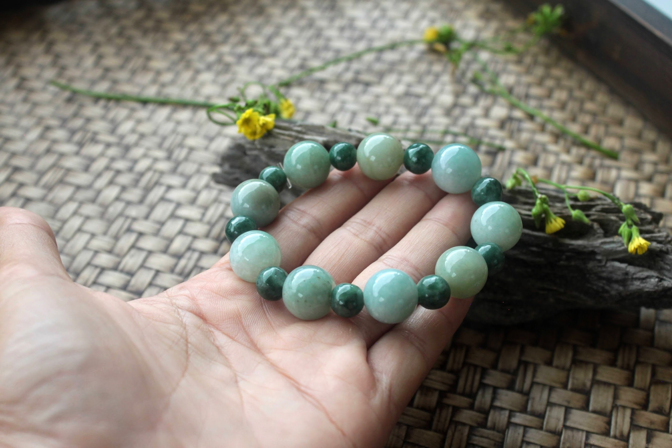 Celestial Jade' Faceted Bead Bracelet – Ashlen Designs