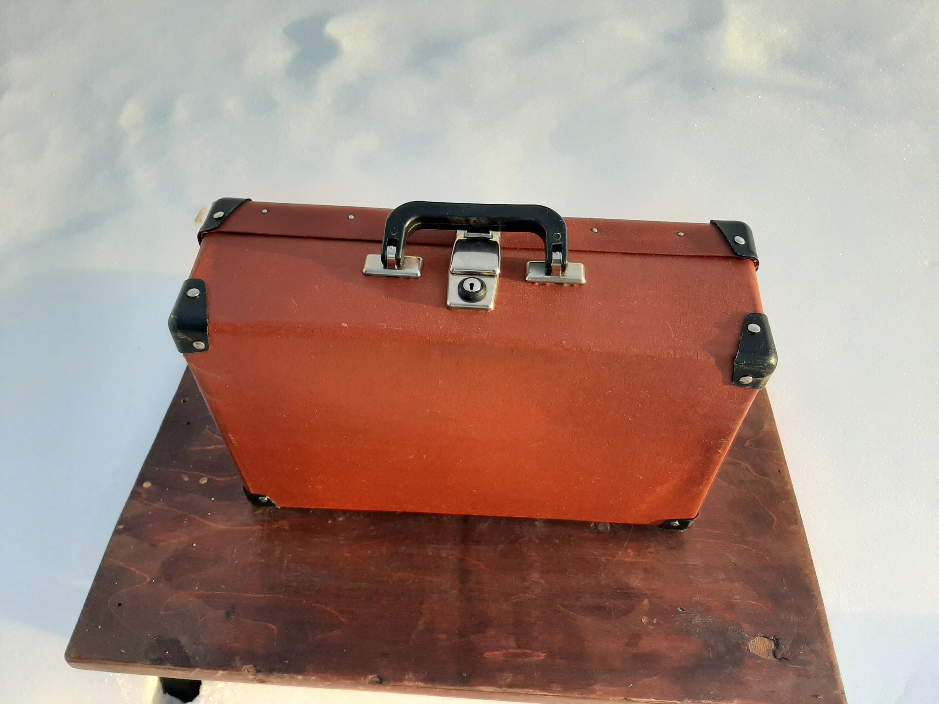 Vintage Soviet Russian Suitcase Case Swedish Style Hardshell Etsy