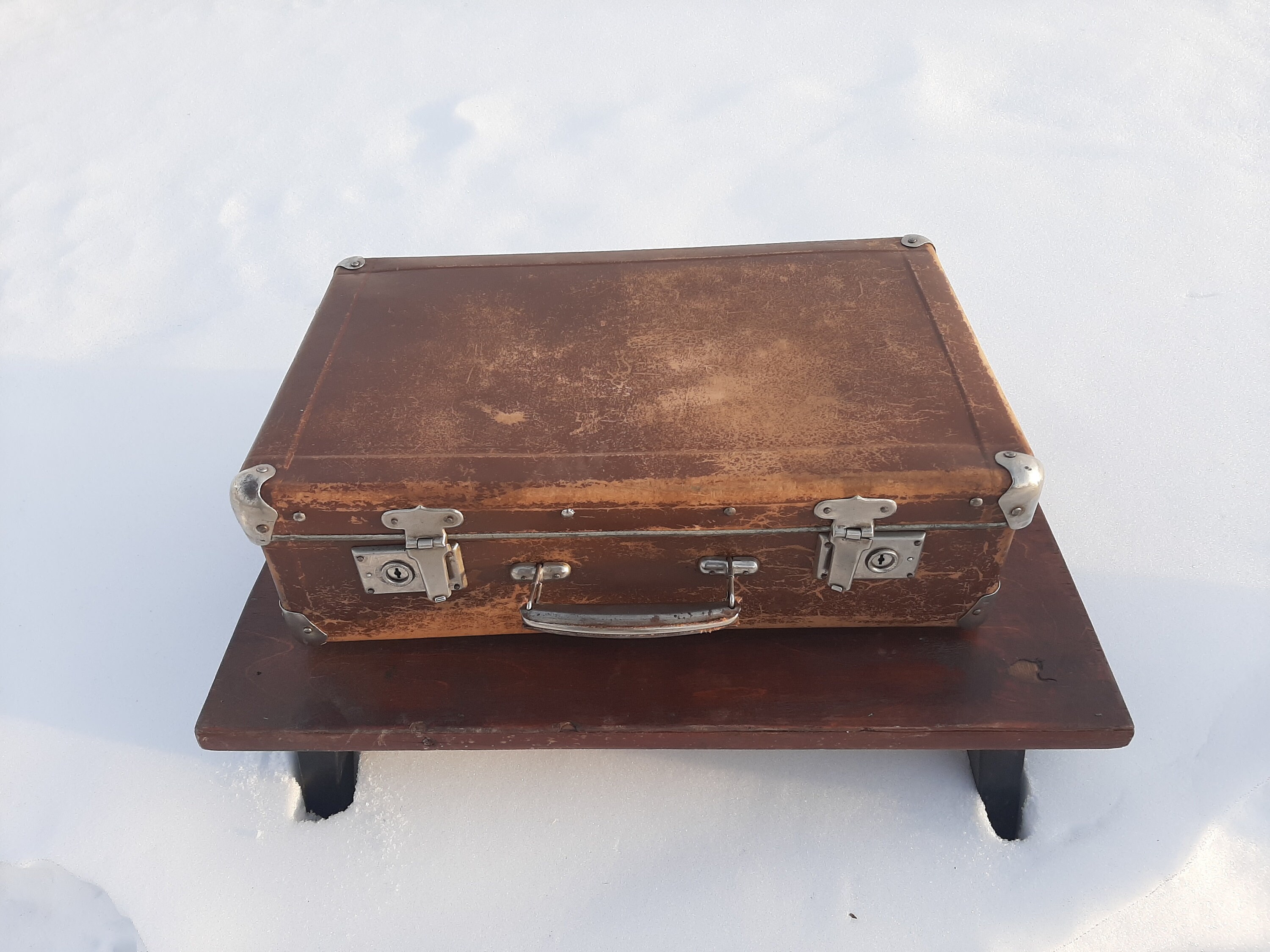 Vintage Soviet Russian Suitcase Case Swedish Style Hardshell Etsy