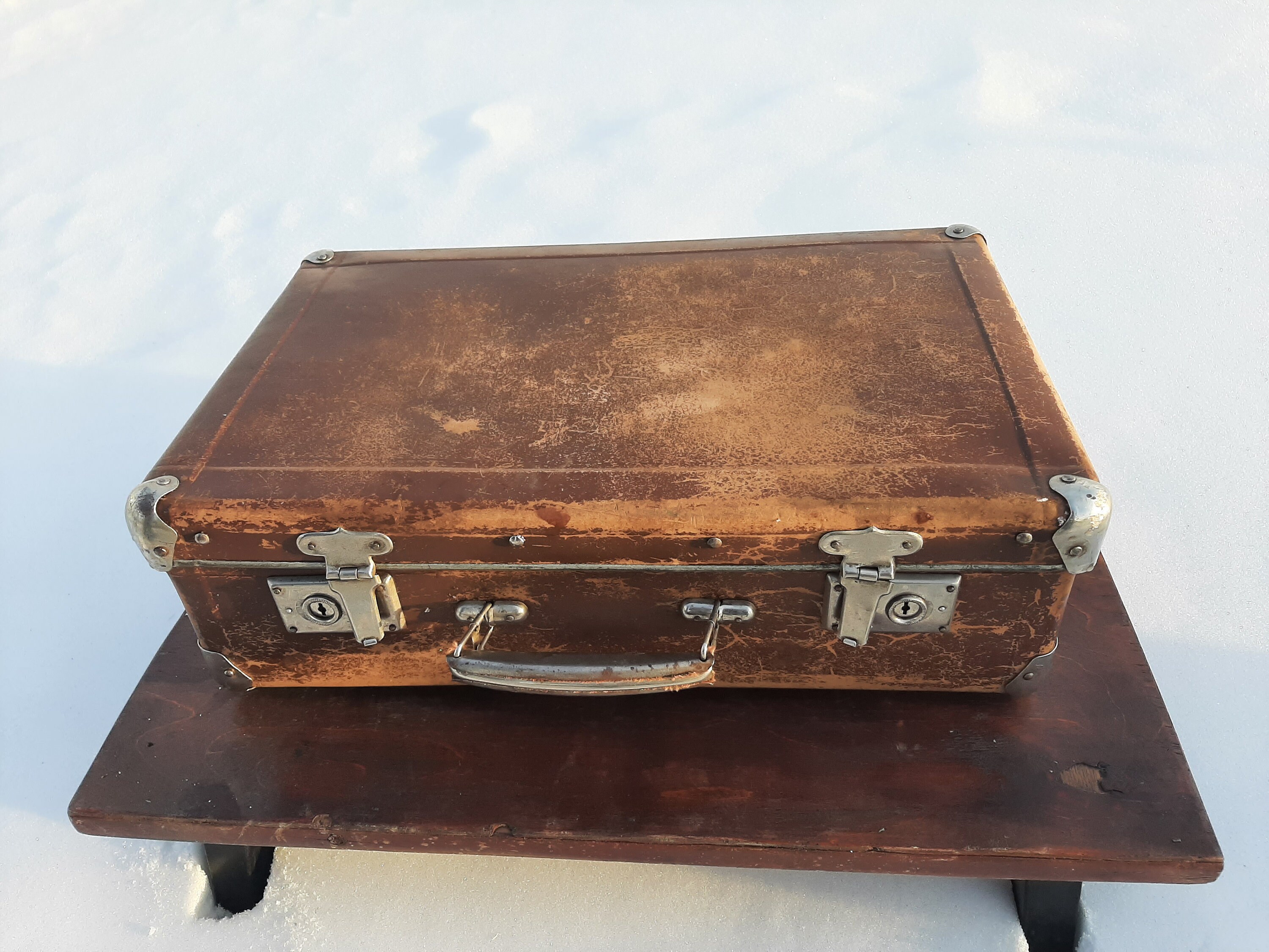 Vintage Soviet Russian Suitcase Case Swedish Style Hardshell Etsy