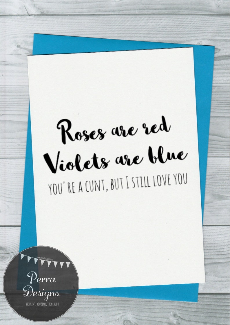 Anniversary Card Valentine S Day Card Funny Rude Etsy