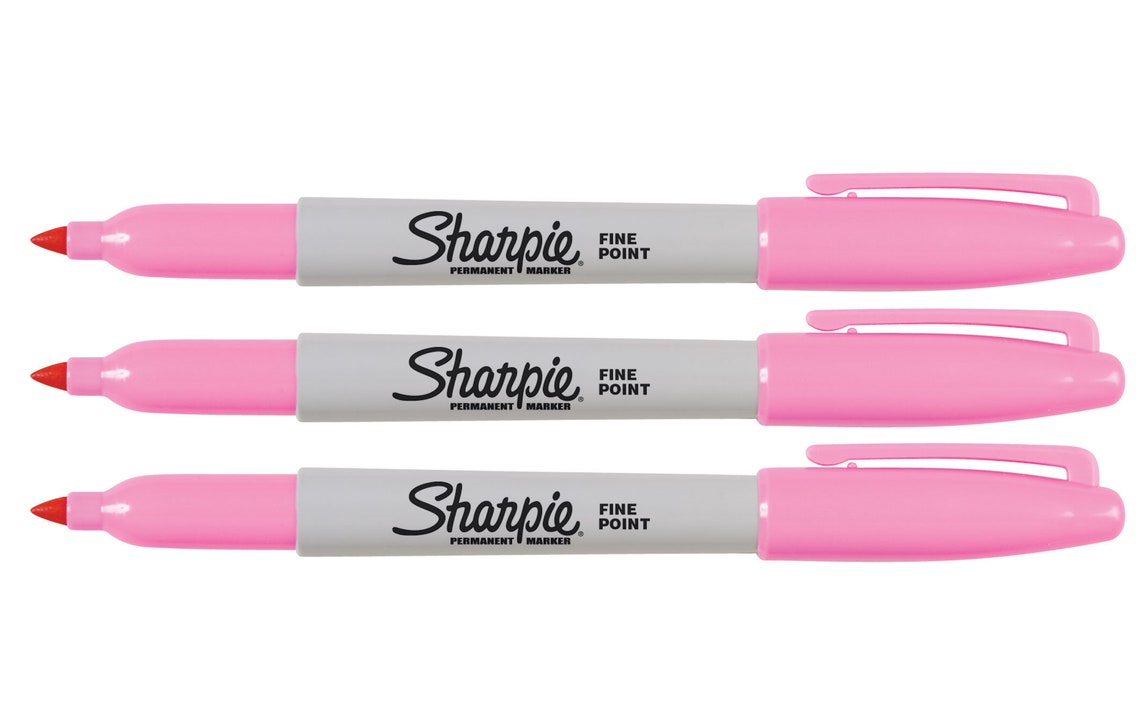Sharpie Pink Markers 3 Count Etsy