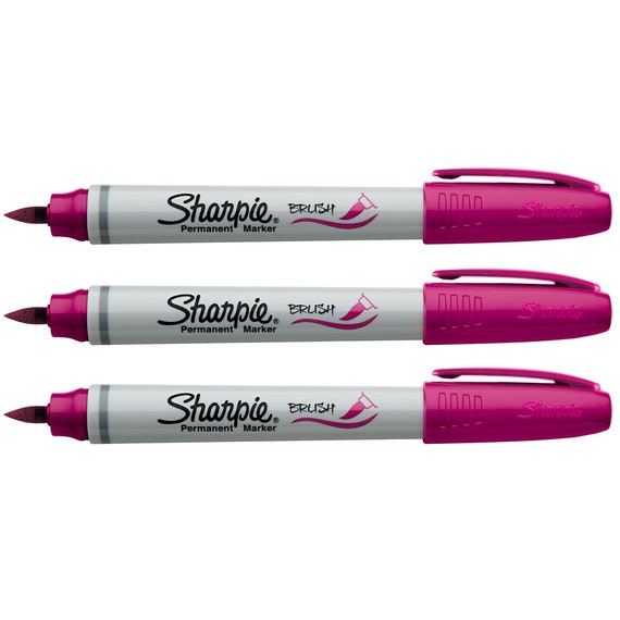 Sharpie Brush Tip Markers Berry Pack of 3 