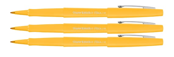 Papermate Flair Felt Tip Pens 3 Count, Choose Color 