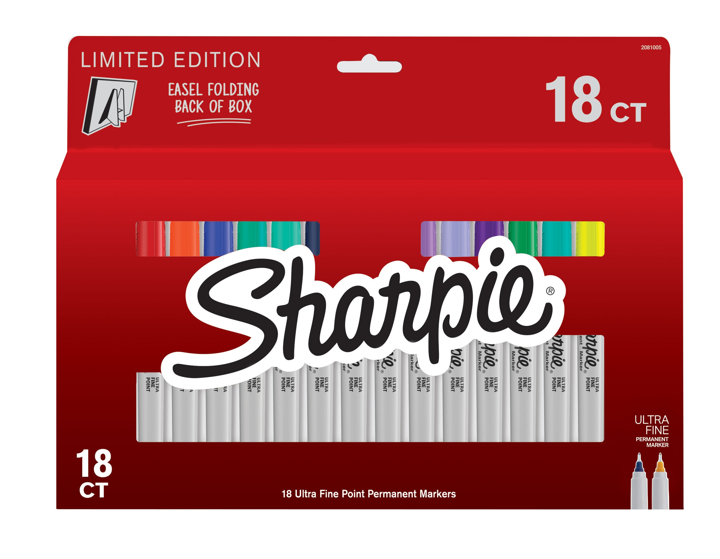 Sharpie Ultra Fine Tip Permanent Marker, Ultra-Fine Needle Tip, Assorted  80s Glam Colors, 24/Pack 
