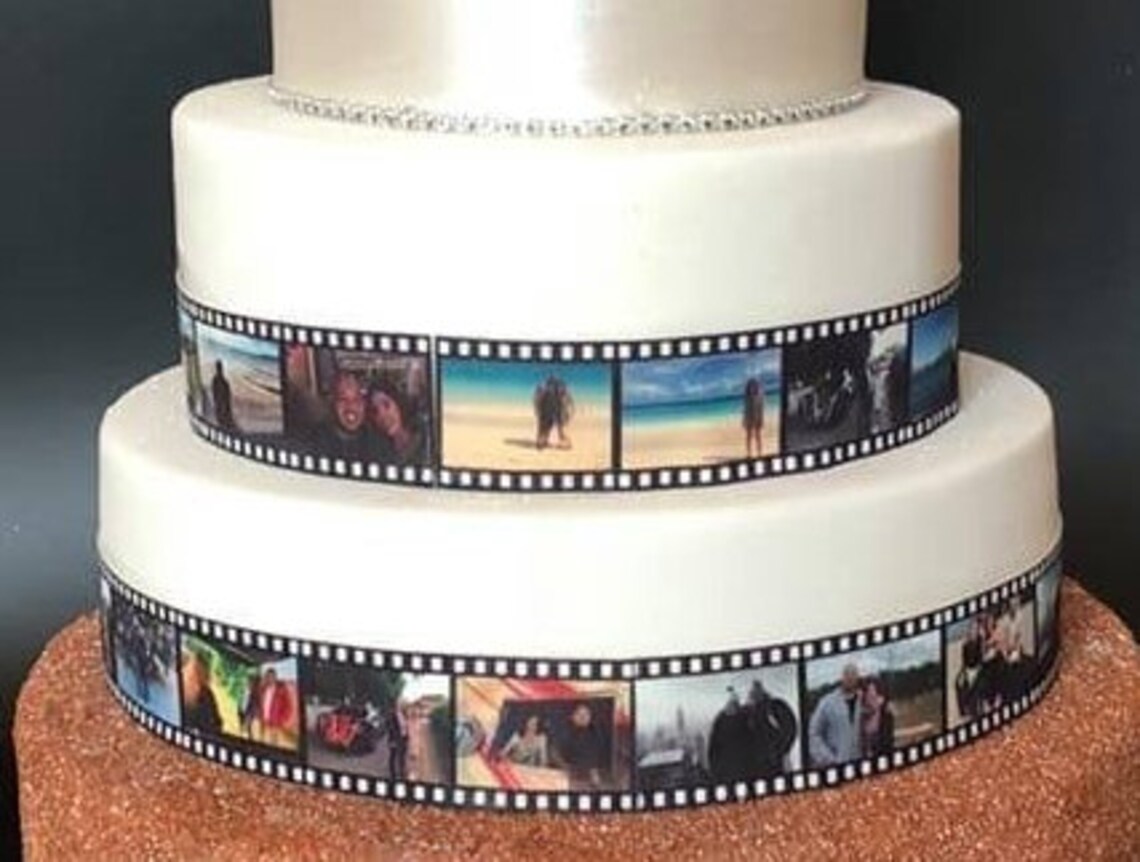 Edible film strip Personalised cake decoration birthday Etsy