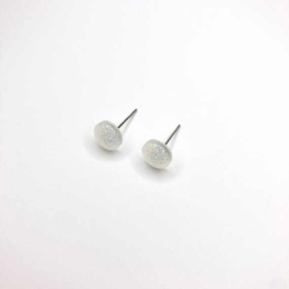 white glow in the dark earrings