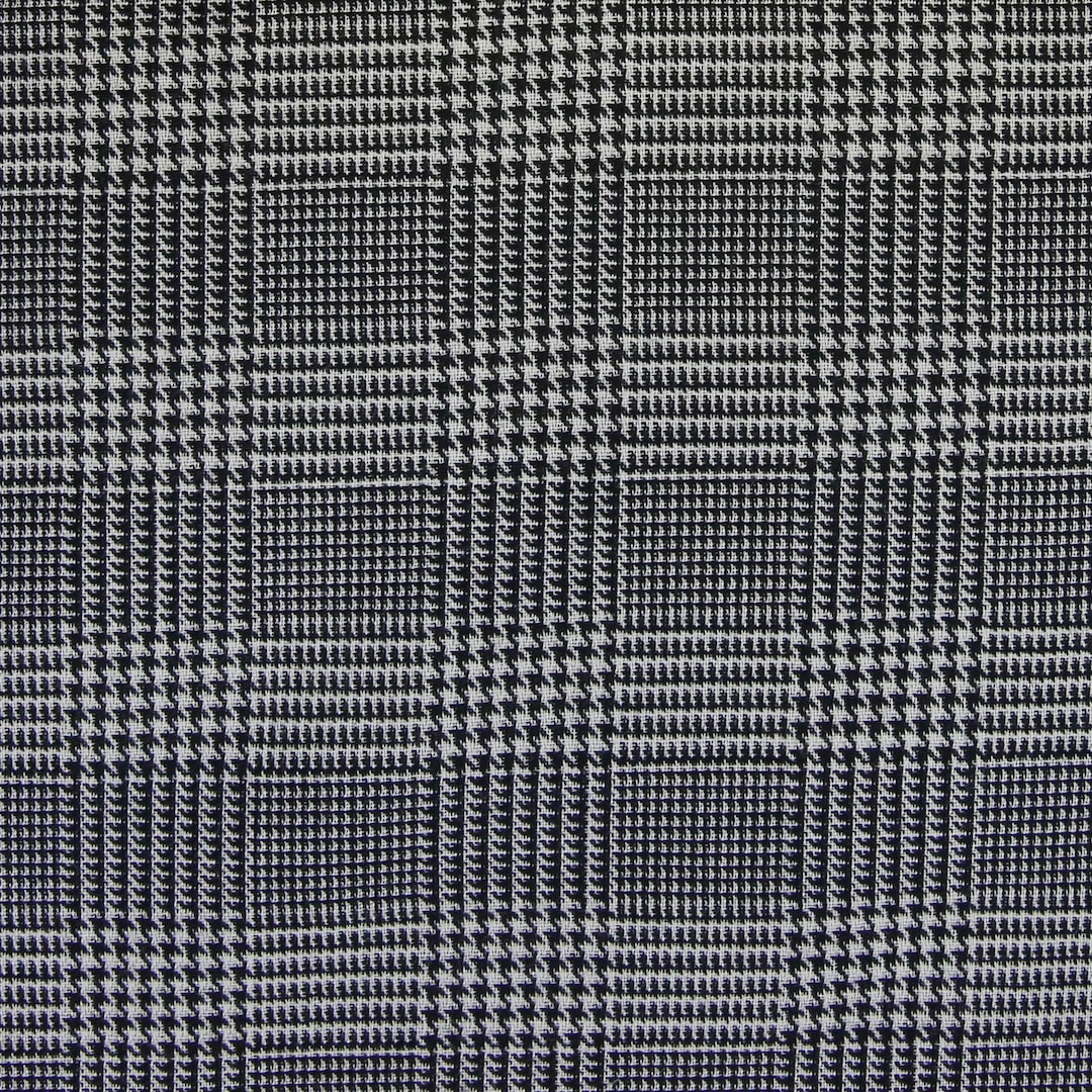Tissu Twill coton imprimé carreaux rouge et noir