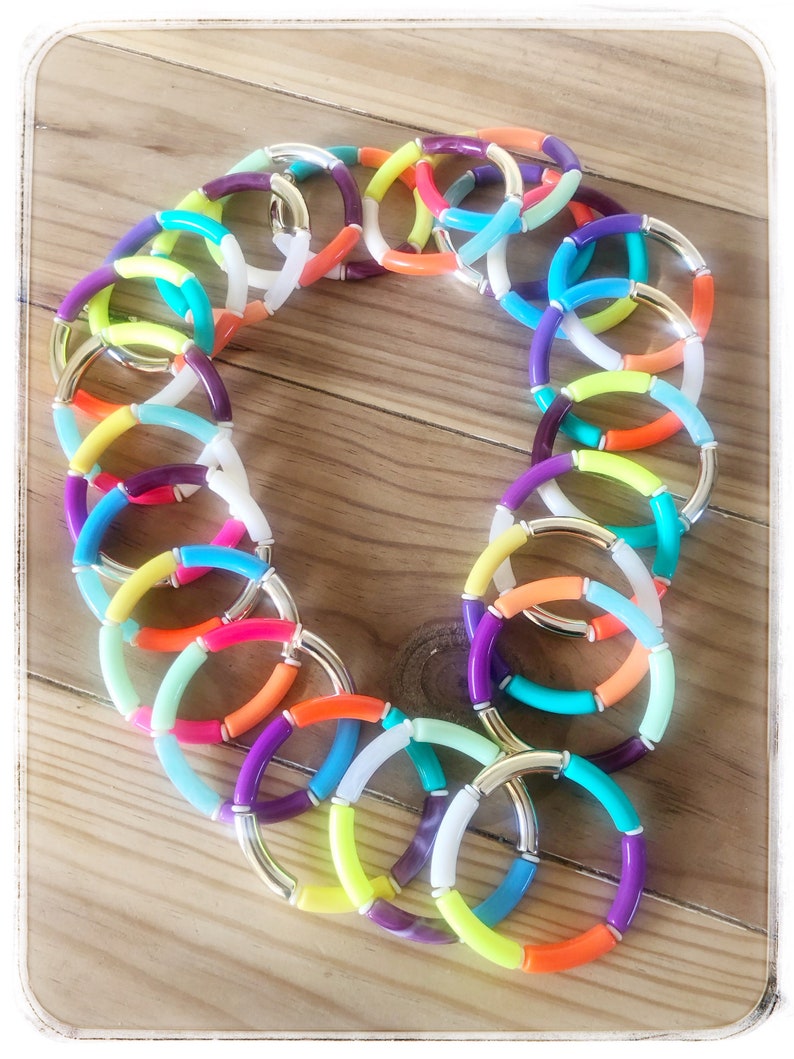 Trendy tube bead bracelet image 3