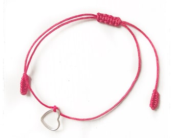 Heart ring link bracelet