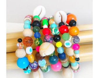 "Color swing #2" multi-row bracelet