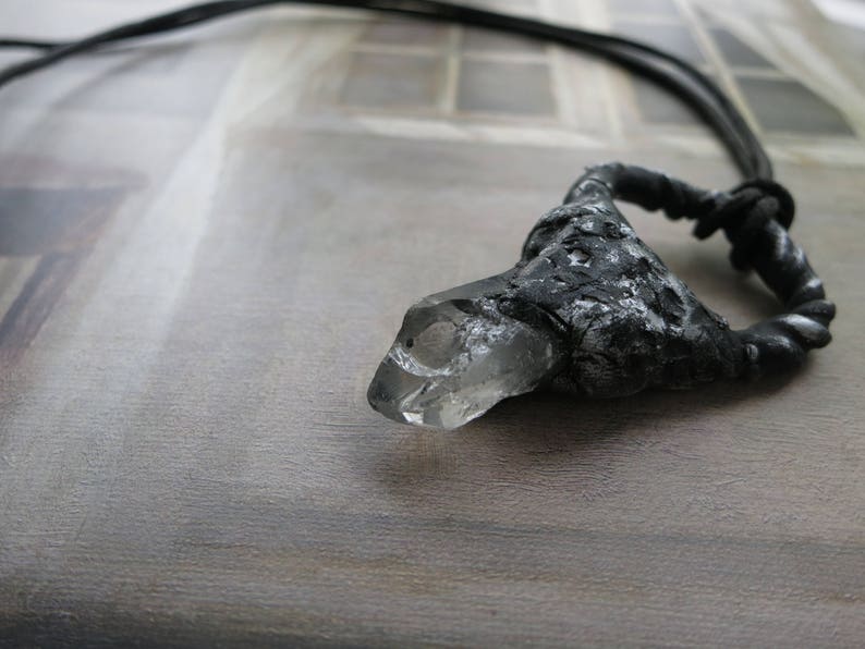 Chunky quartz necklace