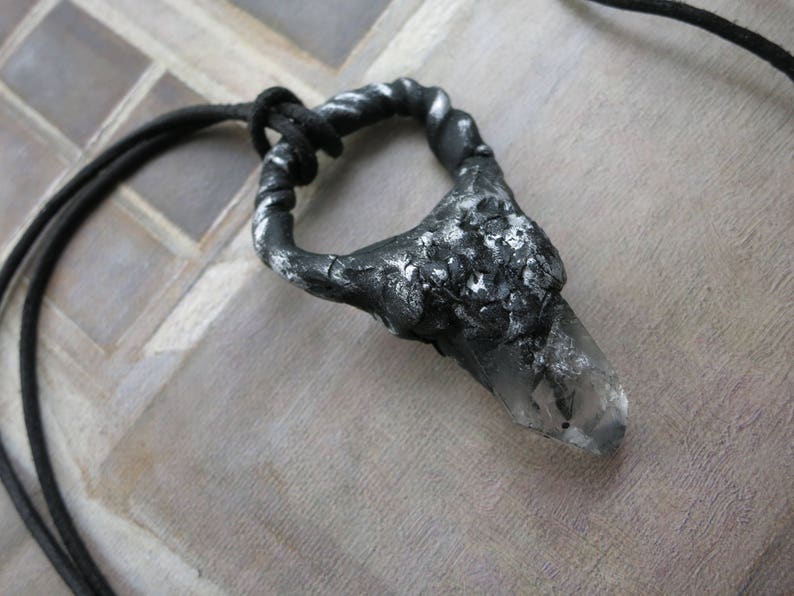 Chunky quartz necklace