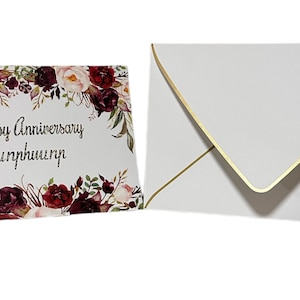 Handmade Armenian & English Happy Anniversary Greeting Card with Envelope *FREE SHIPPING*