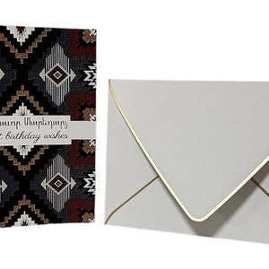 Handmade Armenian & English Happy Birthday Greeting Card with Envelope *FREE SHIPPING*