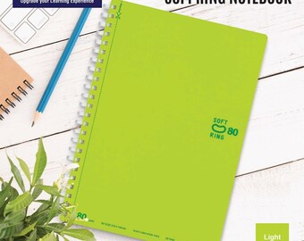 A5 80 Sheets Kokuyo A5 Soft Ring A5 PINK Notebook Dotted Line 6 mm Rule
