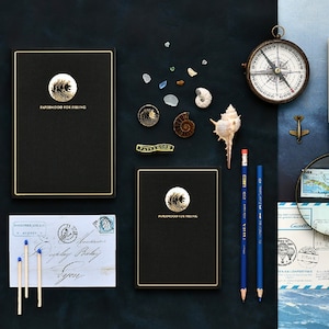 Papermood A6 HIGHTIDE 52gsm Tomoe River  3.5mm or BLANK Grid Paper Grid Undated Softcover Notebook Planner Journal | 256 Pages