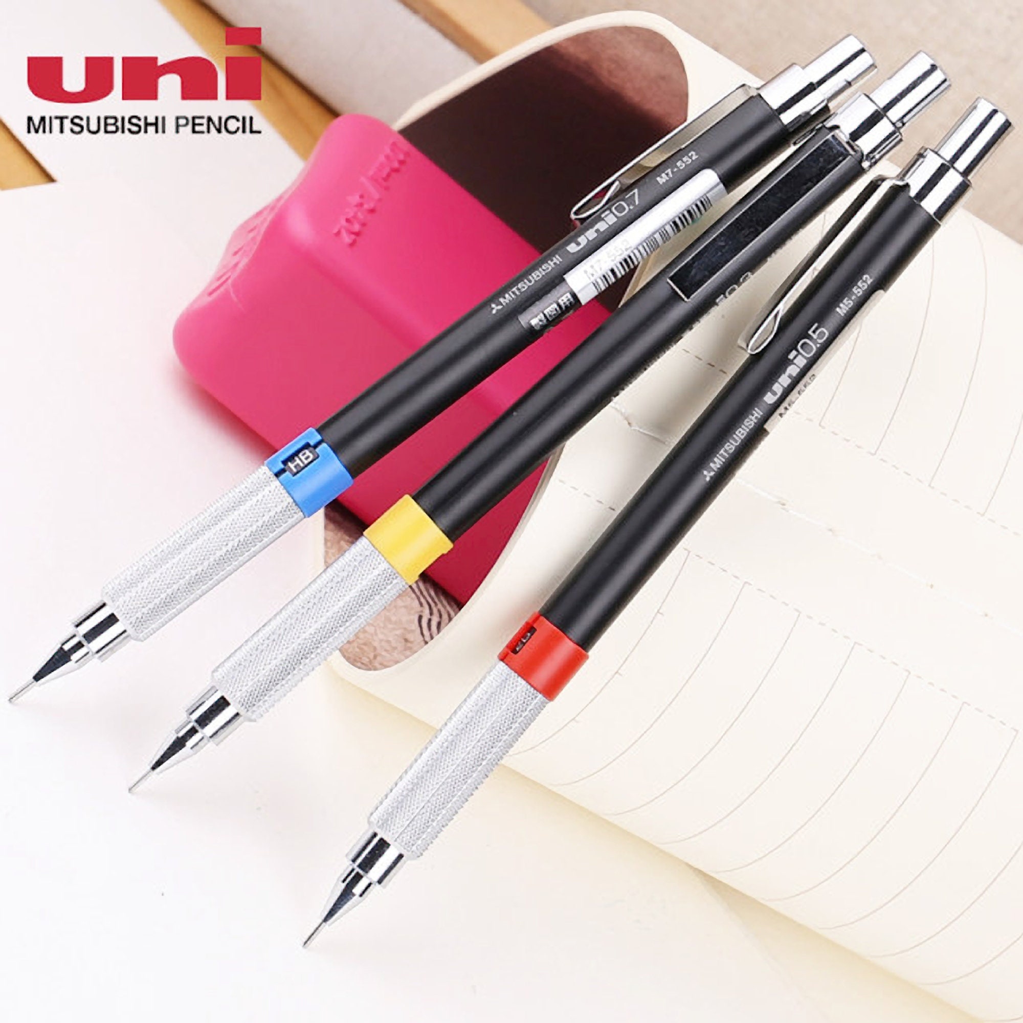 Mitsubishi Uni 552 Series Pencil for Drafting Orange Band | 0.4 Mm