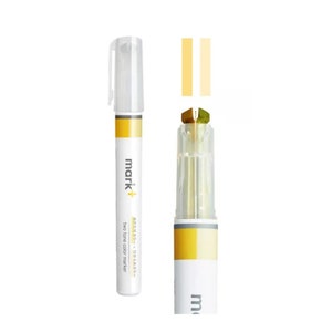 GEEL Kokuyo Mark+ TWO Tone Markeerstift Dual Way markeerstift Two Way markeerstift Dubbelzijdige markeerstift Mark+ Markeerstift | PM-MT100Y