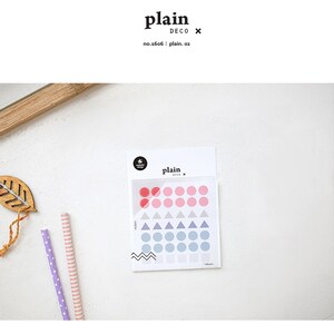 Suatelier Translucent Planner Stickers 1606 | Plain Shapes 02