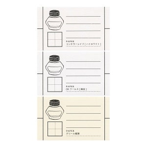 Uma coleção de papel para caneta-tinteiro Crucial Conqueror raid Ok Fools Cream book Amostras de tinta para caneta-tinteiro Amostras de tinta | 30 folhas