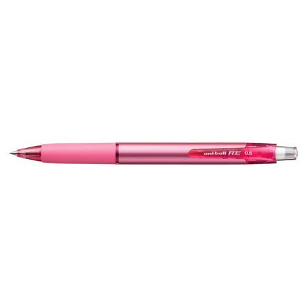 Uni-ball R:E Cherry PINK Ink Erasable Gel Pen 0.5mm Gel Pen Removable Gel Pen Green Body | URN-180-05