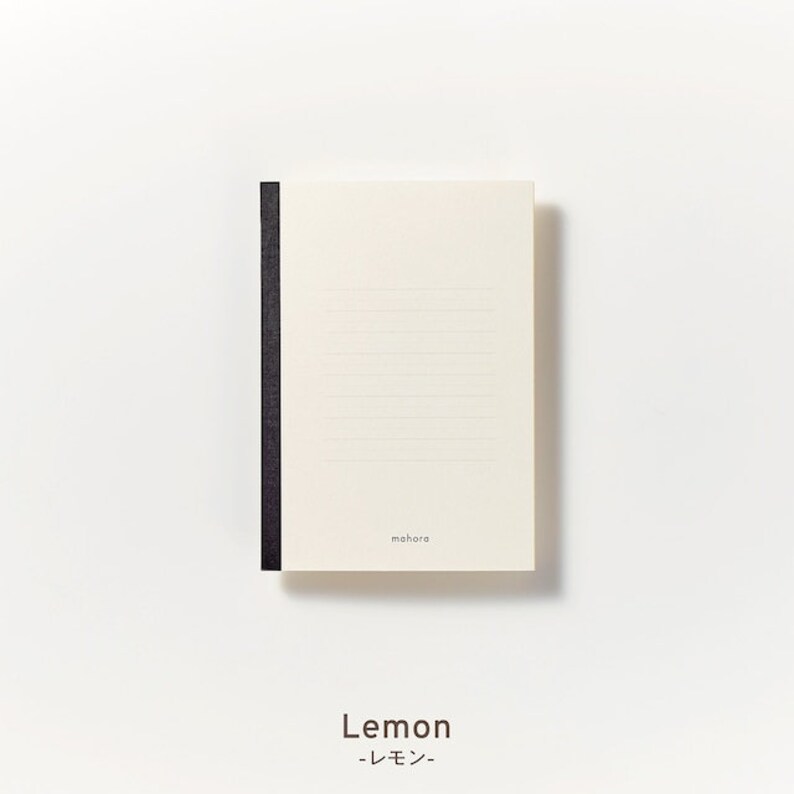 Cuaderno Oguno B6 MAHORA LAVENDER de 5 mm con rayas y supresión de luz, papel con reducción de reflejos, Premio al Buen Diseño para Discapacidades del Desarrollo / OGN-M311 B6 LEMON