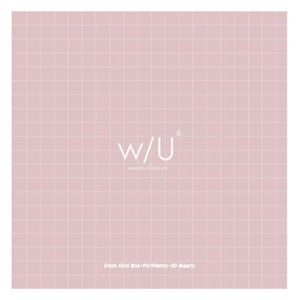May include: A pink gridded paper pad with the text "W/U" and "wasabi no oekaki" in white. The pad has a 5mm grid and is 95x158mm. It contains 50 sheets.
