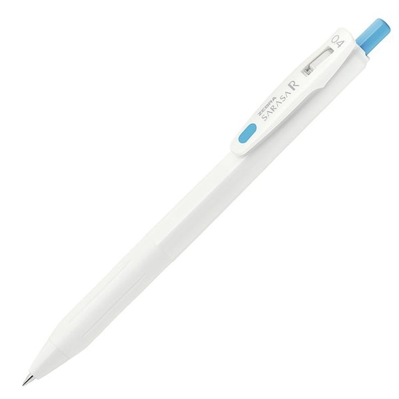 ゼブラ サラサR リッチスカイブルー 0.4mm プッシュクリップゲルペン