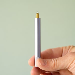 LUMOS MINI Caneta Fineliner e pincel recarregável Alumínio anodizado Preencha com sua tinta Recarregável 11 tamanhos de ponta 0,1 mm para pincel Ecológico
