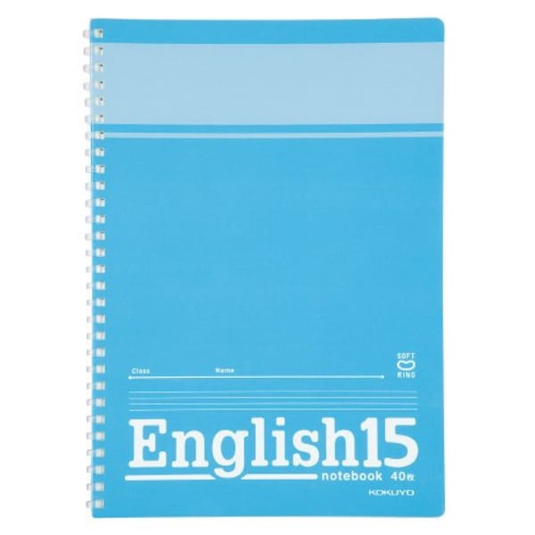 Kokuyo B5 Soft Ring Inglese 15 Apprendimento Notebook Inglese Apprendimento Notebook Inglese Insegnamento Notebook 15 Step 3mm Regola / 40 Fogli S800