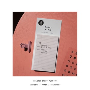 Suatelier Planner Sticky Notes 1912 | Daily Plan Ruled List Lined List