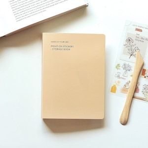 Mu Lifestyle ミルクティー収納 ブック収納 バインダー収納 ウォレット プリントステッカー 擦り付けステッカー 転写ステッカー 半透明ステッカー