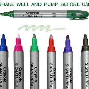 Crayola Signature Metallic Outline Paint Marker Pen | 6 Count available image 8