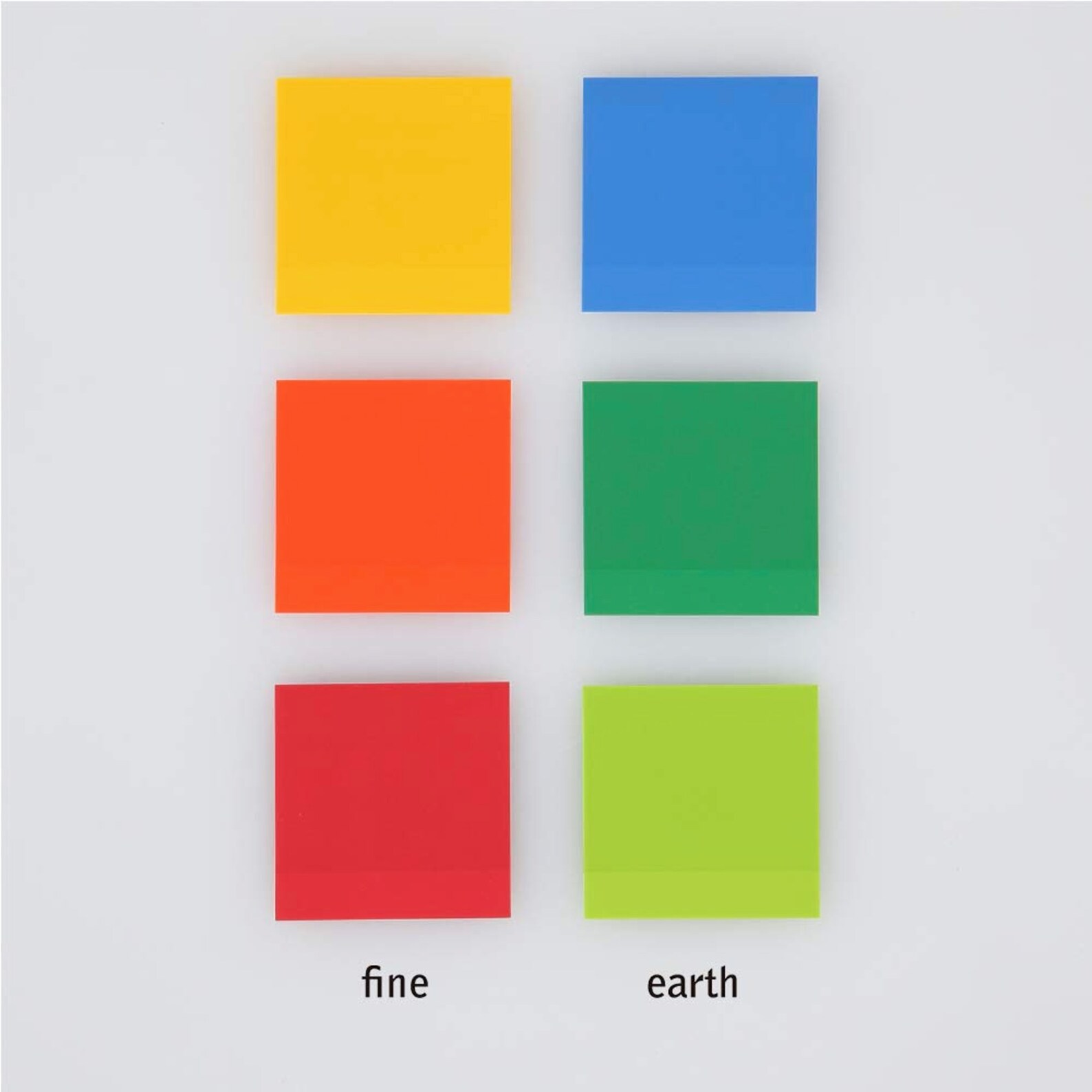 Stalogy Translucent COLOR Sticky Notes FINE or EARTH Color Set 50 Mm ...