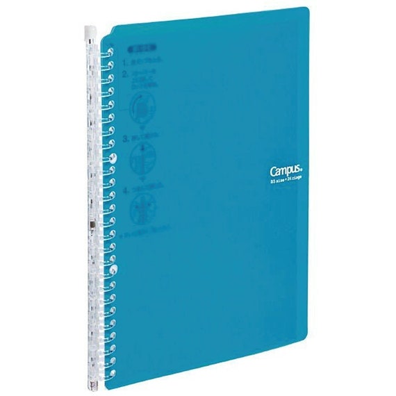 Kokuyo B5 Campus BLUE GREEN B5 Smart Ring Binder Notebook Sp706 26 Rings  lay Flat 60 Sheets 