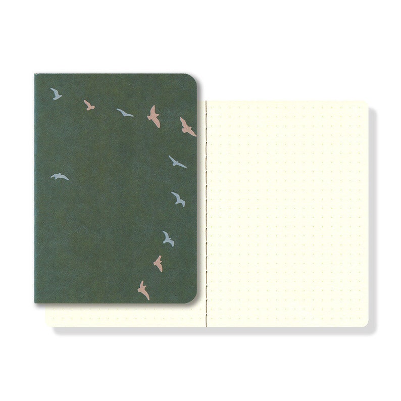 Yamamoto FLYING BIRDS Ro-Biki Notebook Shapes Series 5mm Dot Grid Series 3.5 x 4.9 GA082 image 4