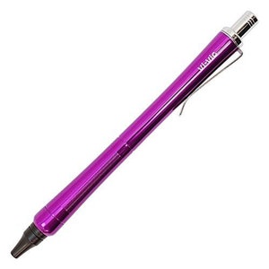 Ohto Vi-Vic YELLOW 0.7mm Aluminum Needlepoint Pen Ballpoint Pen Black Ink NPB-407V PURPLE