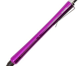 Ohto Vi-Vic PURPLE 0.7mm Aluminium Needlepoint Pen Ballpoint Pen Encre Noire | NPB-407V