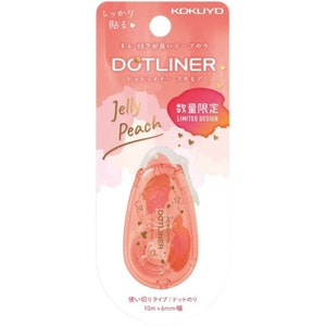 JUICY PEACH Kokuyo Campus PetitMore Jelly Limited Edition Series DOTLINER Fita Cola Recarregável Cola Fotográfica Sem Ácido | D920-06L