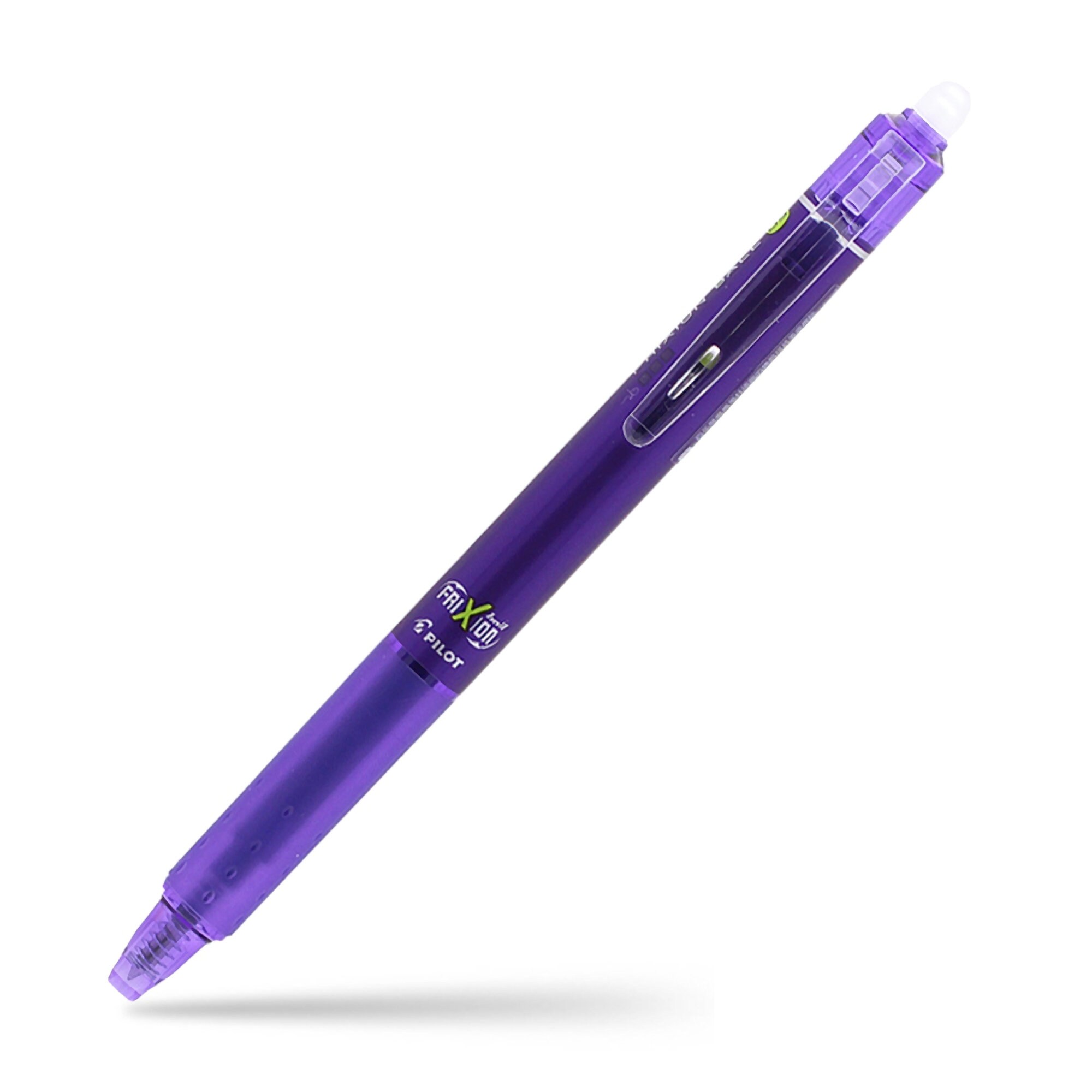 Pilot FriXion Clicker Erasable Gel Pens - 0.5mm Extra Fine Point Needle Tip, 6 Pack Purple