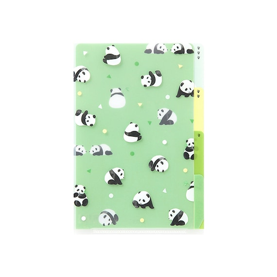 Panda 3 Pocket Clear Folder Panda 3 Pocket Clear Folder