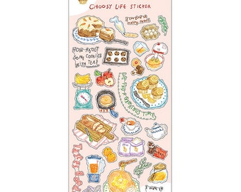 Mind Wave CHOOSY LIFE Make Süßigkeiten Aufkleber Karotten Kuchen Eier Apfel Muffins Tee Backen Klare Aufkleber Robben Bujo Sticker | 81838