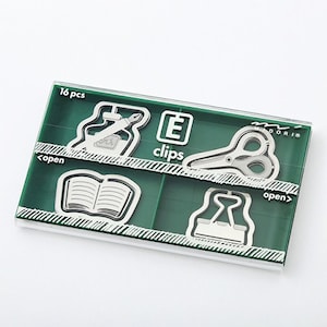 MIDORI E-Clip Etching Clip Fountain Pen Paper Clip Scissor Paper Clip Binder Clip Paper Clip Book Paper Clip