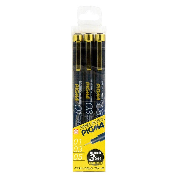 Sakura Pigma Micron - Pigment Fineliners - 0.3mm - Red [Pack of 3]