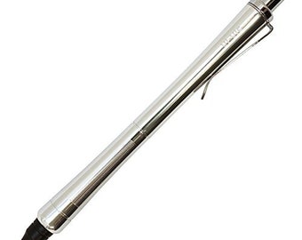 Ohto Vi-Vic SILVER 0.7mm Aluminum Needlepoint Pen Ballpoint Pen Black Ink | NPB-407V