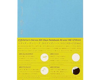 Stalogy Editor's Series 365Days Notebook | A5 Blue