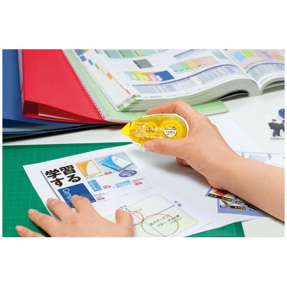 Kokuyo Campus PINK DOTLINER REPOSITIONABLE Glue Stick Photo Glue