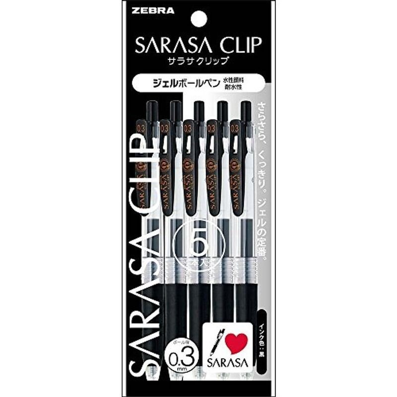 Zebra Sarasa Clip Pen 0.3 mm Gel Ballpoint Pen 20 Color Select JJH15 Zebra Sarasa Clip Pen 0.3 mm Gel Ballpoint Pen 20 Color Select JJH15