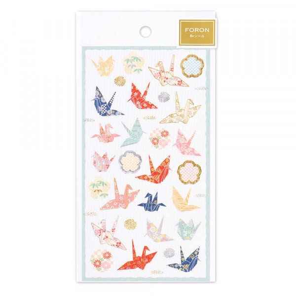 NB Co., Ltd Japan Japanese BIRD ORIGAMI Japanese Paper Art Stickers 鳥の折り紙ステッカー Stickers Embellishment Stickers  | 5074165